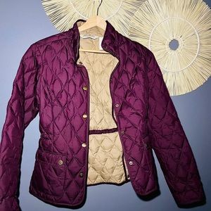 EDDIE BAUER PURPLE PUFFER JACKET